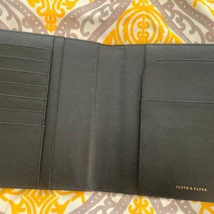 CLOTH & PAPER BLACK LEATHER A5 AGENDA RINGLESS